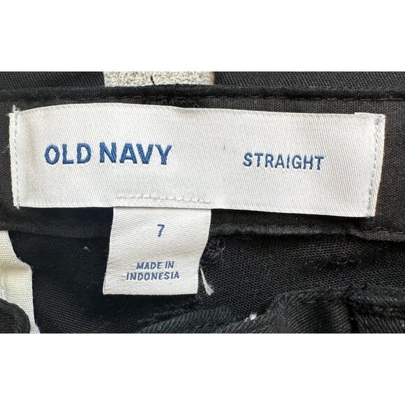 Old Navy Dress Pants Boys 7 Straight Black Built In Flex Reinforced Knees NWT - Picture 5 of 8